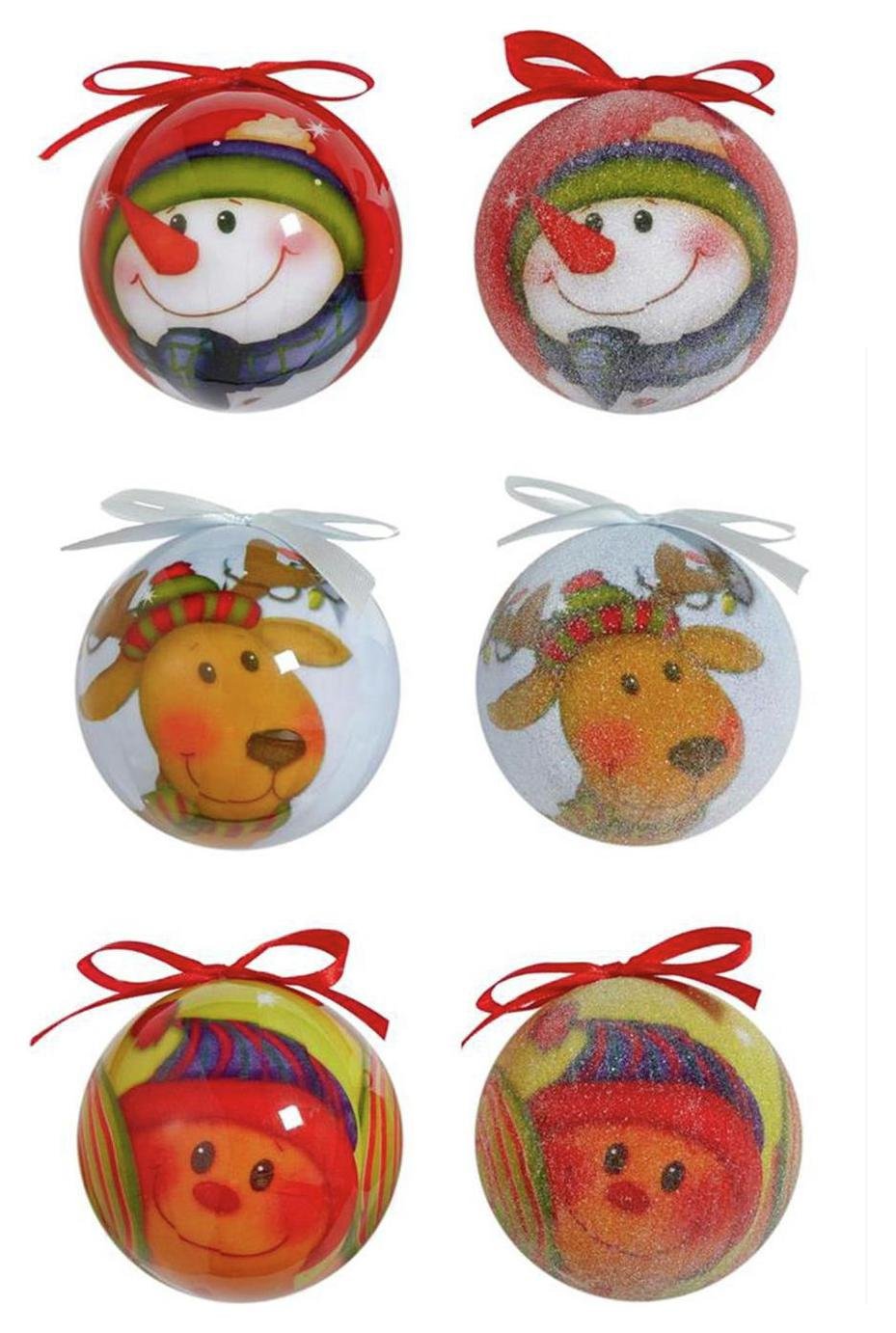 Premier Decorations 14 Pack of 75mm Assorted Decoupage Balls