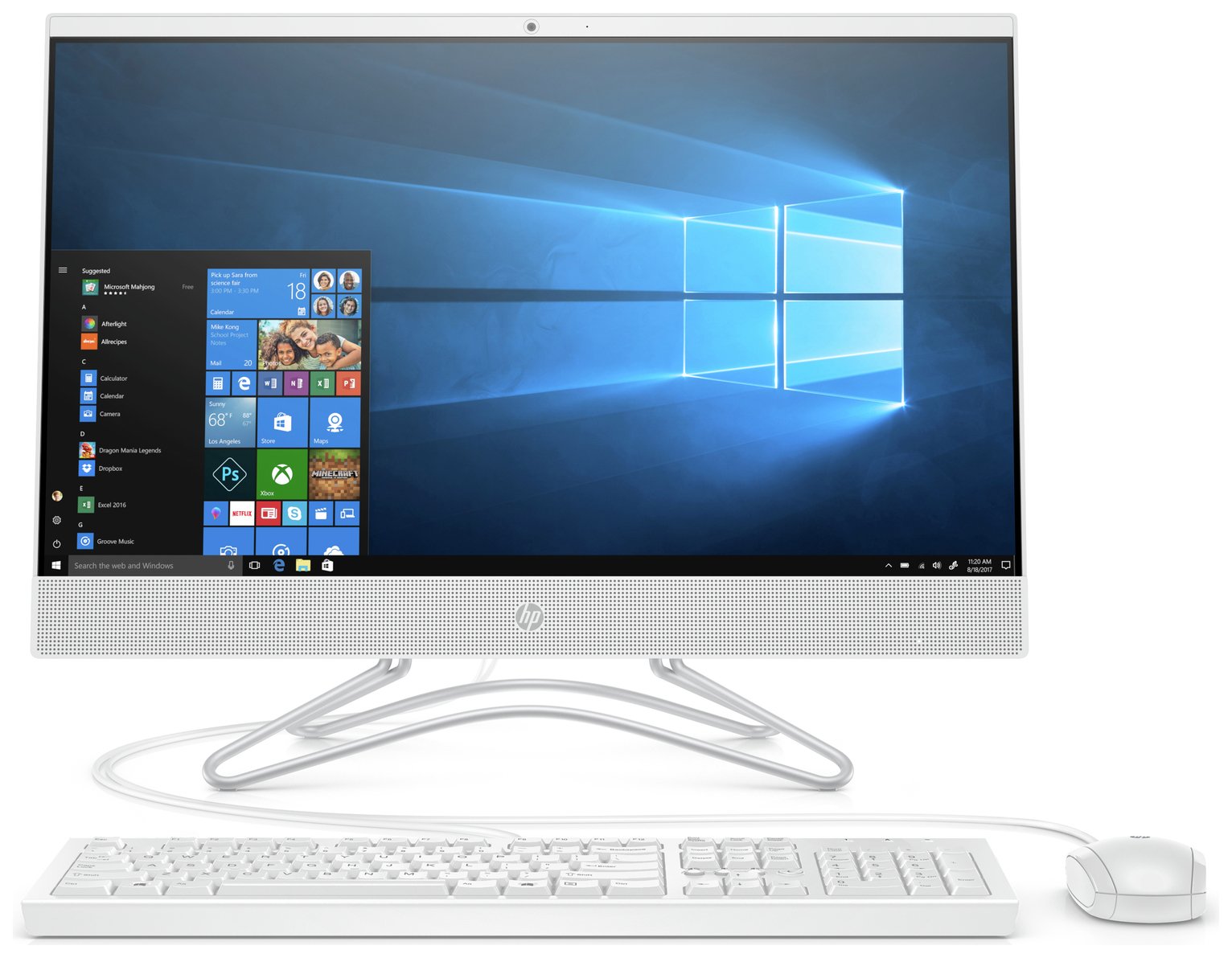 HP 23.8 Inch i3 8GB 2TB All-in-One Desktop PC