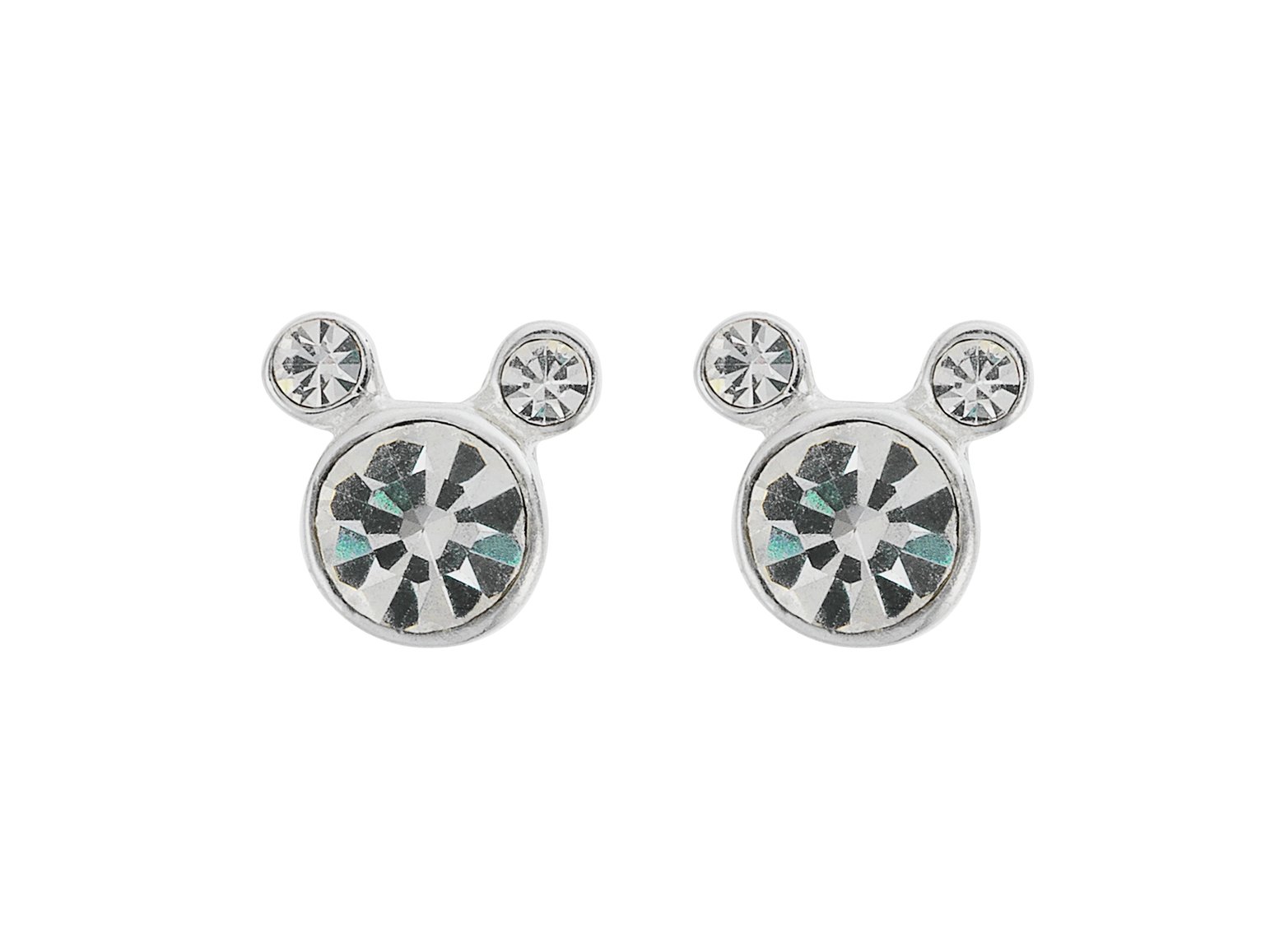 Disney Mickey Sterling Silver Crystal Set Stud Earrings Review