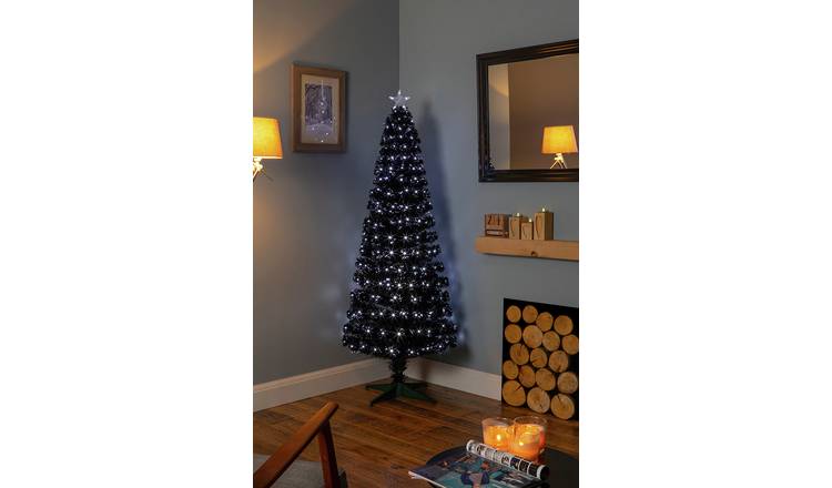 Premier Decorations 5ft Fibre Optic Slim Christmas Tree