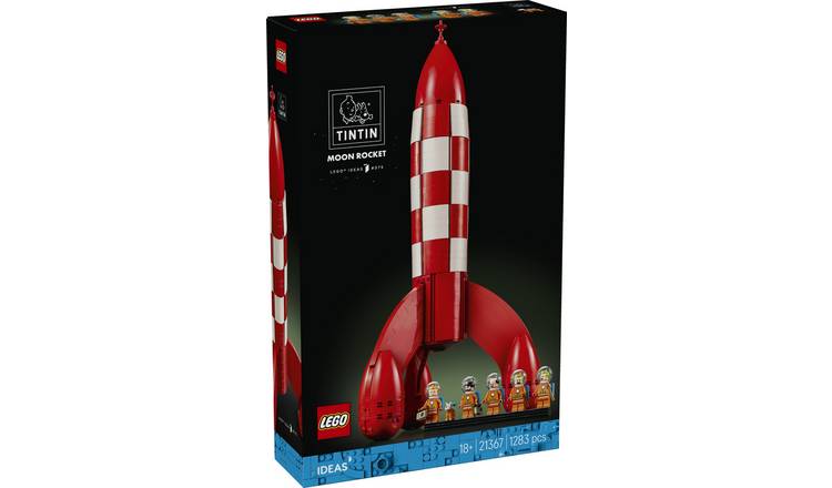 LEGO Ideas Tintin Moon Rocket Model Building Kit 21367 PREORDER