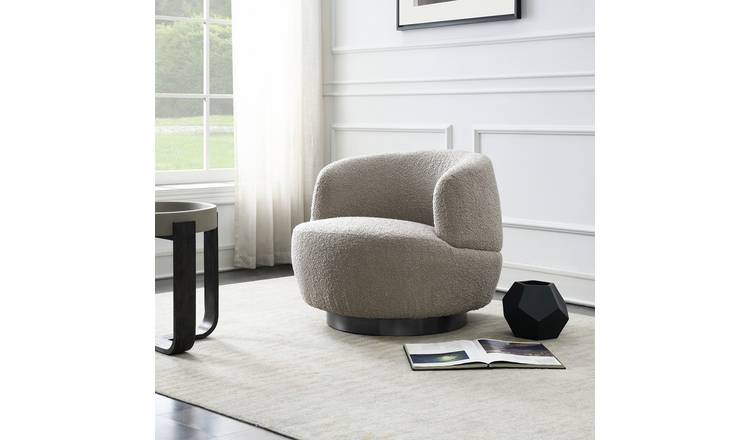 Sofa Source Rowley Swivel Accent Chair - Taupe