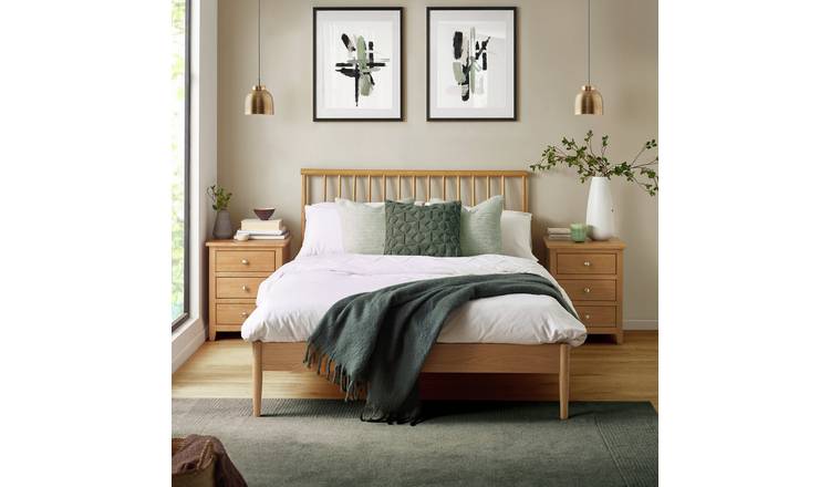 Julian Bowen Belton Kingsize Bed Frame - Oak
