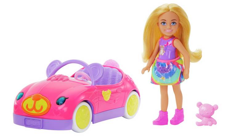 Barbie Chelsea Vehicle Set with Small Doll, Car & Teddy