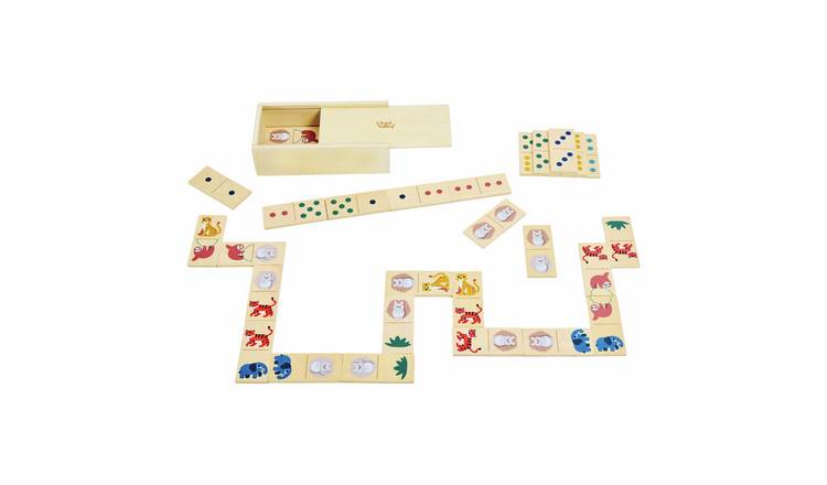 Chad Valley Alfie And Jo Kids Wooden Dominoes