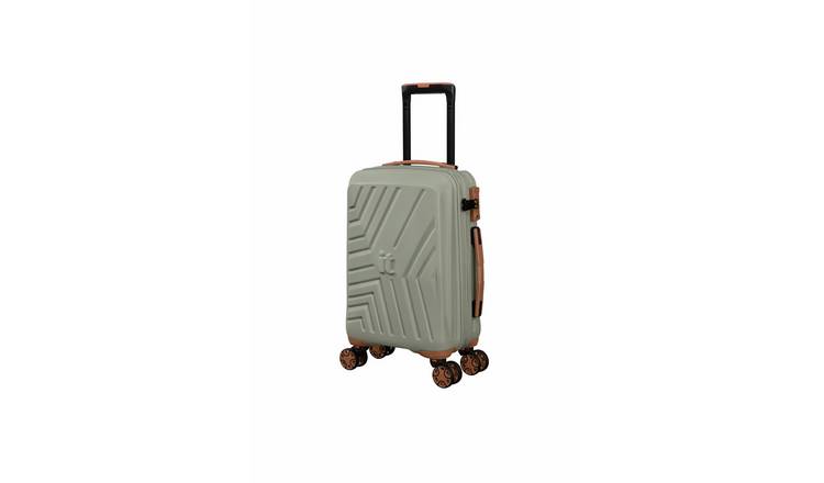 IT Luggage Convertible Expandable 8 Wheel Hard Underseat Suitcase - Stone