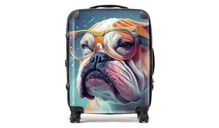 Warren Reed - Designer Bulldog Splash Art 8-Wheel Hard Suitcase - Medium