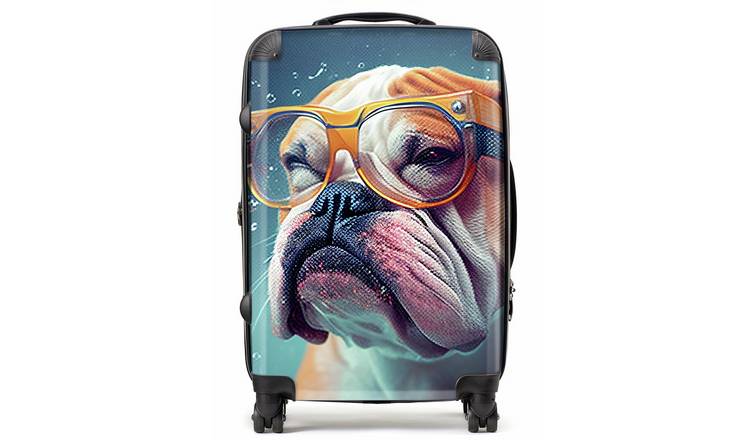 Warren Reed - Designer Bulldog Splash Art 8-Wheel Hard Suitcase - Large
