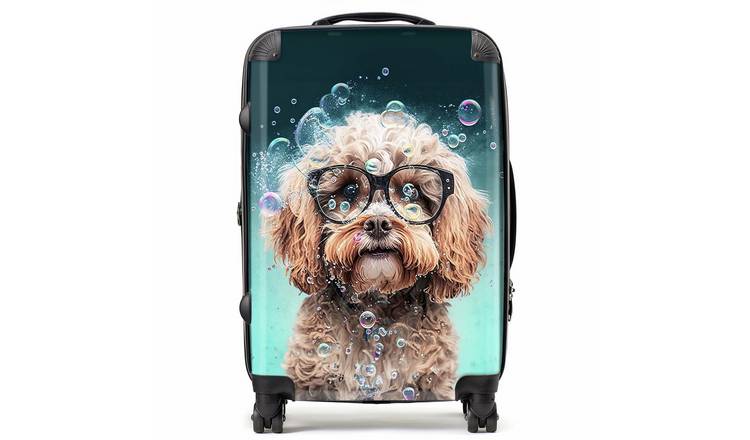Warren Reed - Designer Cavapoo Dog Splash Art 8-Wheel Hard Suitcase - Large