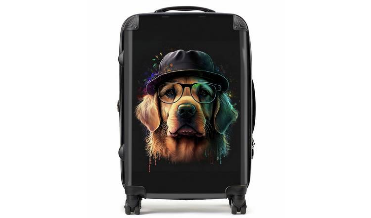 Warren Reed - Designer Golden Retriever Dog 8-Wheel Hard Suitcase - Large