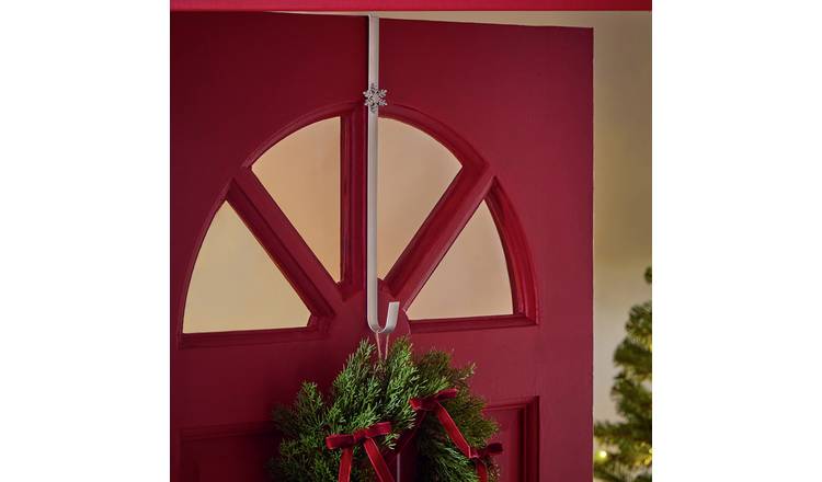 Argos Home Silver Snowflake Wreath Holder