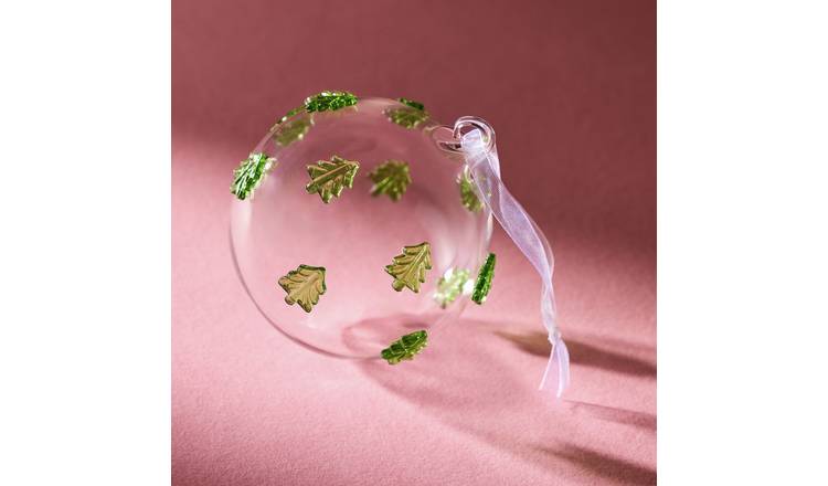 Habitat Glass Christmas Tree Icon Christmas Bauble