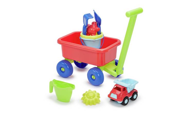 Ecoiffier Beach Trolley With Accessories Sand Toy