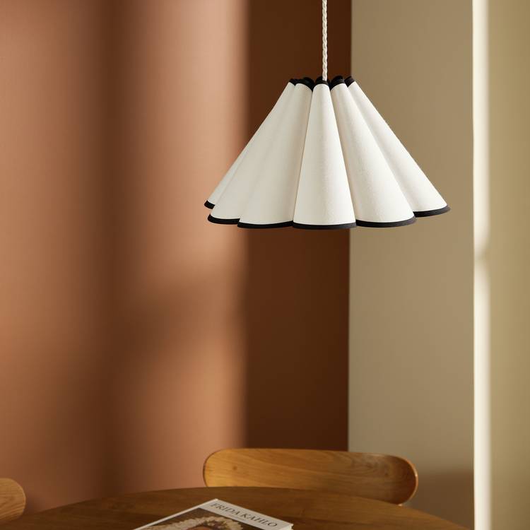 Habitat Ivory Petal Pleat Easy Fit Lampshade - 40cm 0