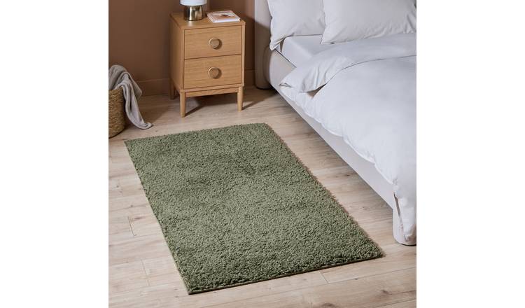 Argos Home Teddy Dark Green Runner - 80x150cm