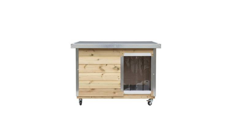 Benchmark Kennels Premium Timber Dog Cabin - 77 x 122cm
