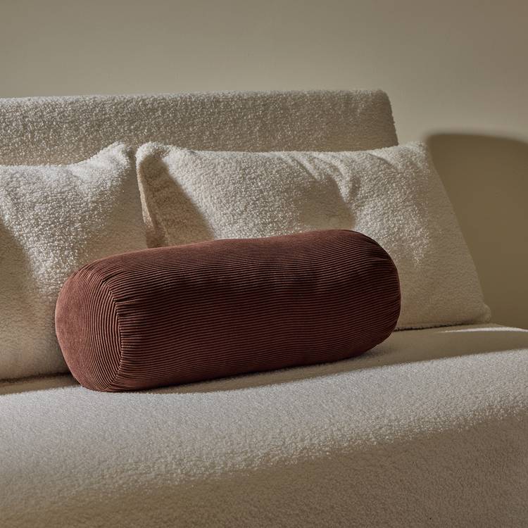 Habitat Cord Bolster Cushion Brown - 50x20cm 0