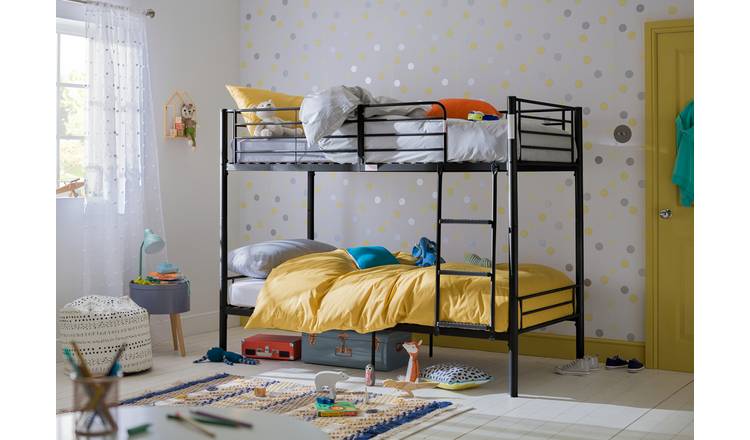 Buy Argos Home Mason Take Home Today Metal Bunk Bed - Black | Kids beds ...