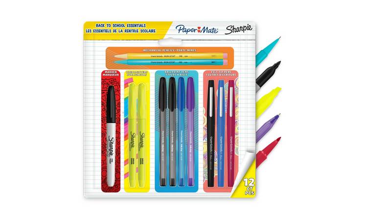 Papermate & Sharpie Back to School All In One Stationery Set - Pack of 12