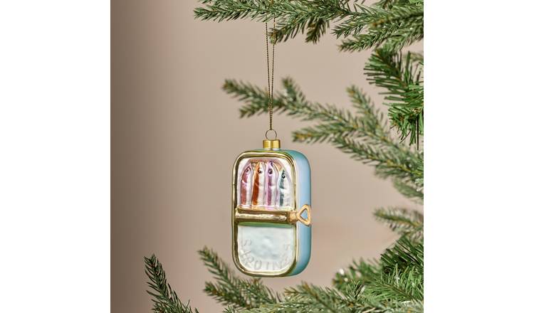 Argos Home Sardine Tin Hanging Christmas Ornament