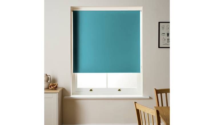 Argos Home Blackout Teal Roller Blind - 60cm