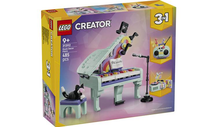 LEGO Creator 3 in 1 Music Decor Piano with Cat Toy 31392 PREORDER