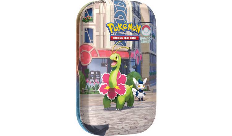 Pokémon Lumiose City Meganium Meowstic Trading Cards Mini Tin