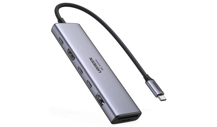 UGREEN 7-In-1 USB-C Hub with 4K HDMI, USB-A, USB-C, TF/SD Card Slot
