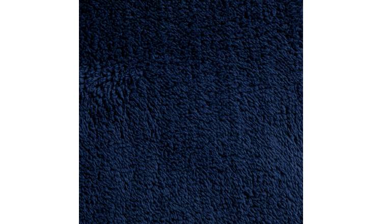Argos Home Fleece Plain Navy Blue Bedding Set - Superking