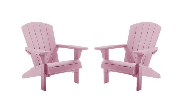 Keter Alpine Adirondack Set of 2 Resin Chair - Pink