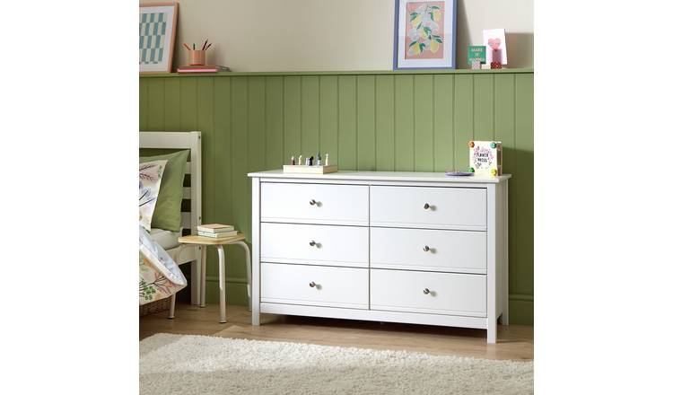 Habitat Brooklyn 6 Drawer Chest - White
