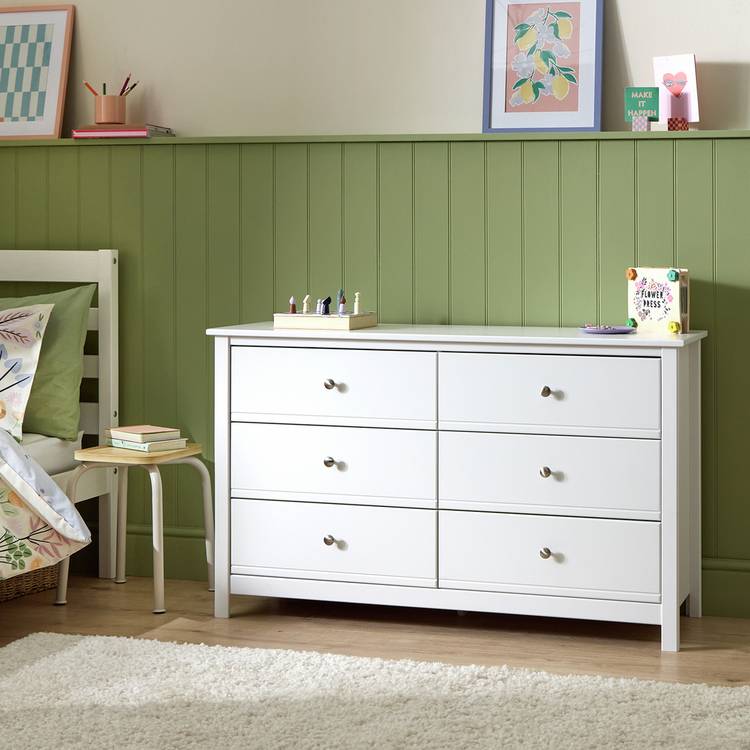 Habitat Brooklyn 6 Drawer Chest - White 0