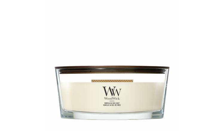 WoodWick Medium Ellipse Jar Candle - Vanilla Sea Salt