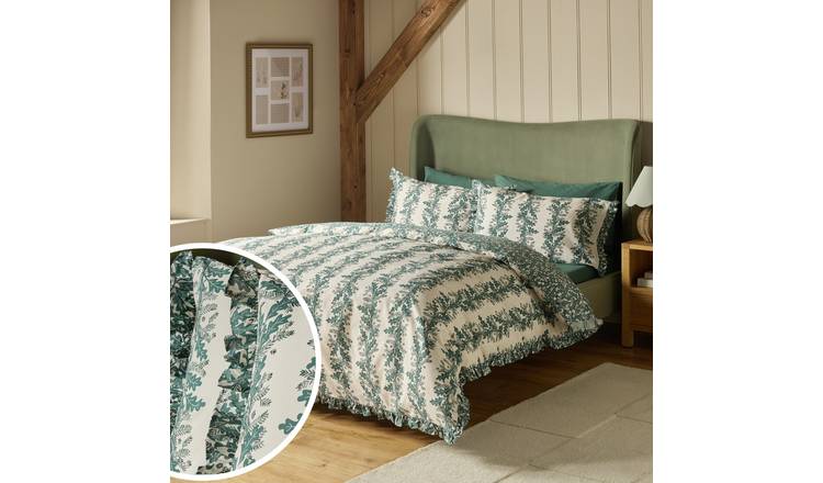 Argos Home Oak Leaf Ivory Bedding Set - Superking