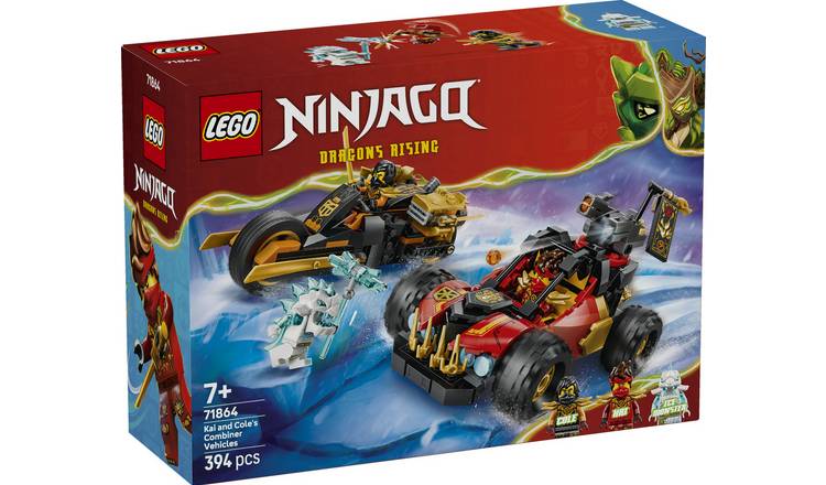 LEGO NINJAGO Kai and Cole's Combiner Vehicles Toy 71864 PREORDER