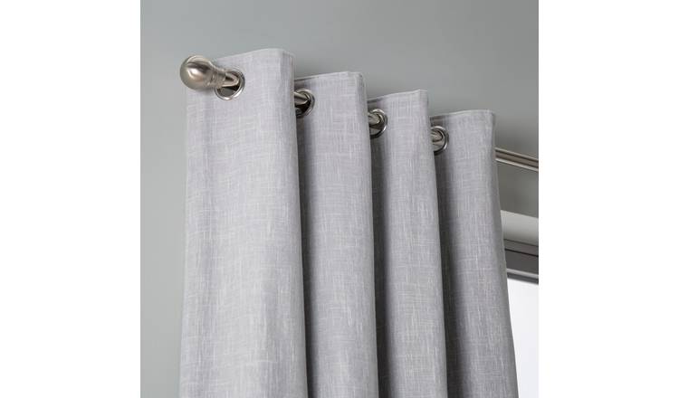 Grey blackout eyelet deals curtains