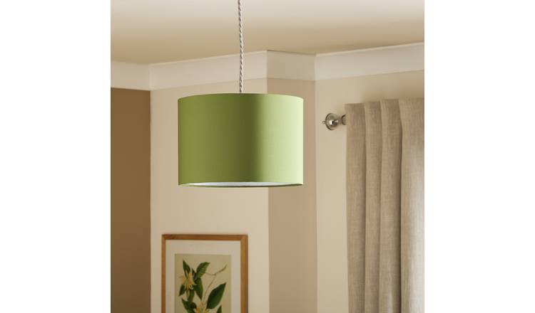 Argos Home Olive Drum Easy Fit Lampshade - 30cm