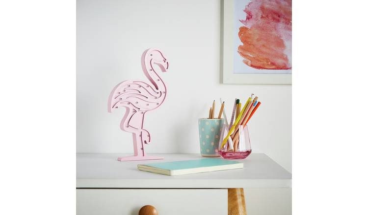 Glow Flamingo Kids LED Table Light - Pink