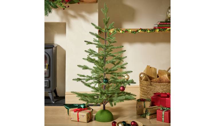 Argos Home 3ft Green Base Wrapped Christmas Tree