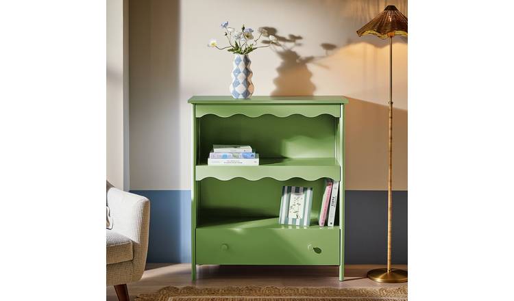 Habitat Matilda Scallop Bookcase - Green