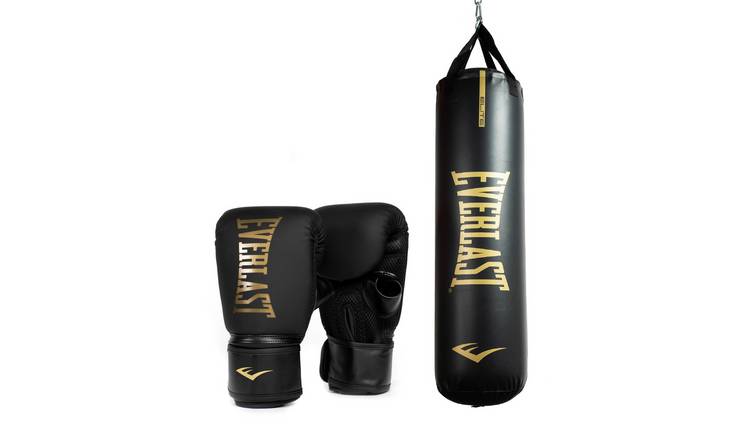 Everlast Elite 4ft Punch Bag & Mitts Set