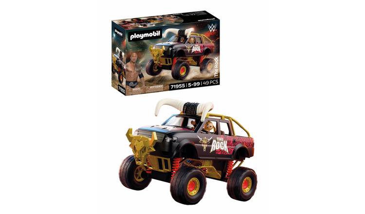 Playmobil WWE The Rock Monster Truck Figure Playset