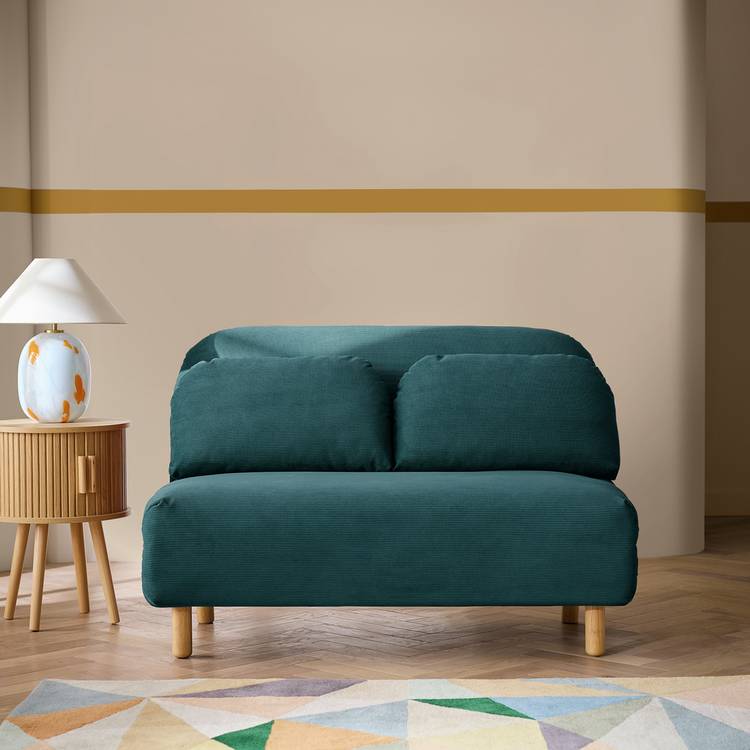 Habitat Benji Fabric 2 Seater Sofa Bed - Blue 0