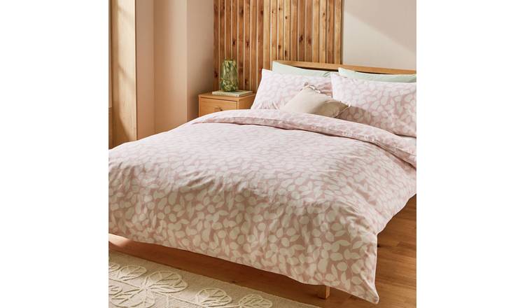 Argos Home Floral Print Pink Bedding Set - Single