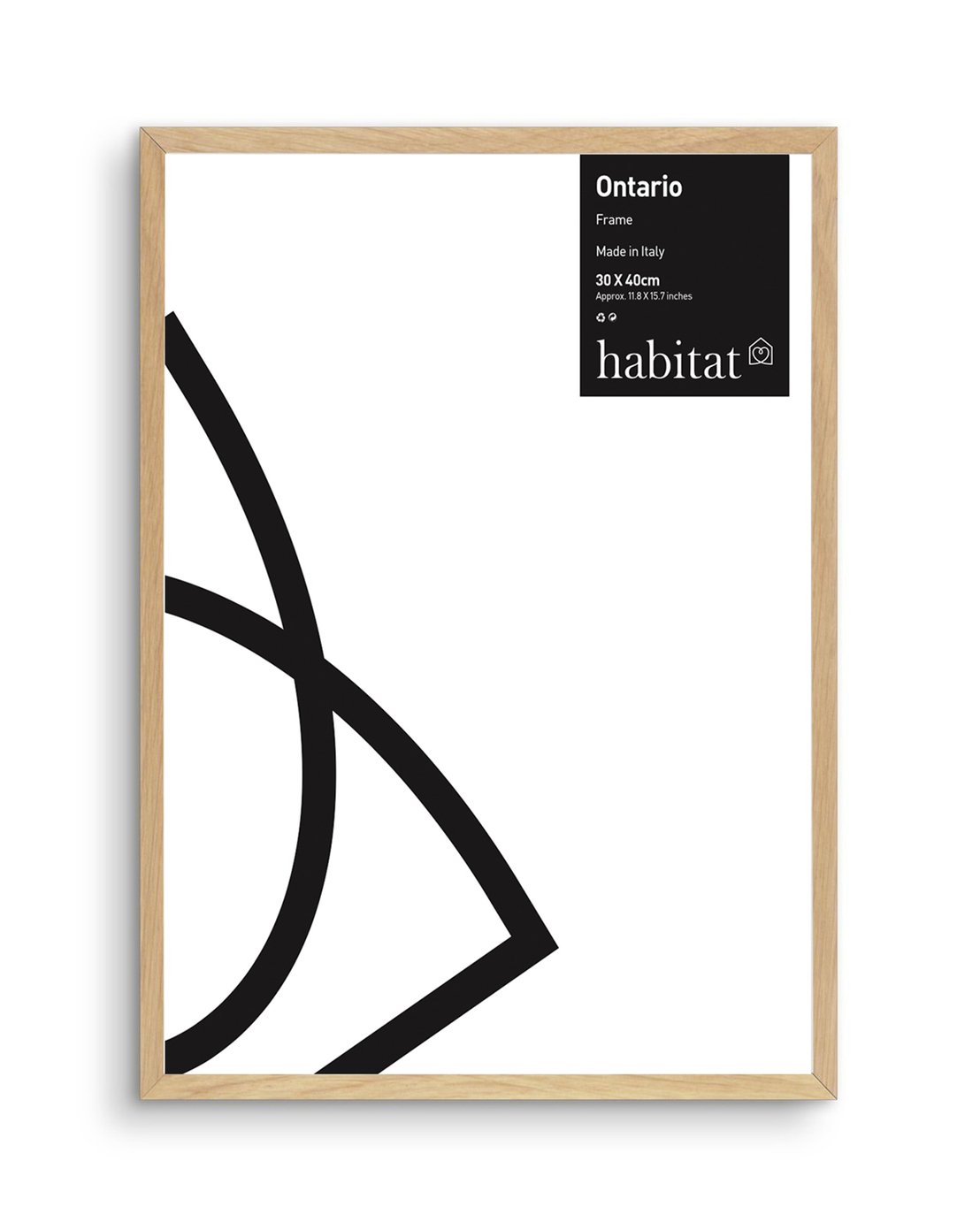 Habitat Ontario Oak Picture Frame  - Natural - 30x40cm