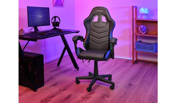 Trust Roniq Series Faux Leather Gaming Chair - Black