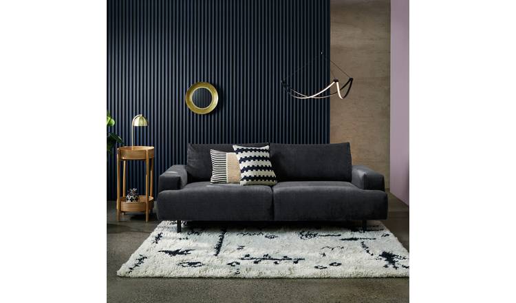 Habitat Julien 2 Seater Fabric Sofa - Charcoal
