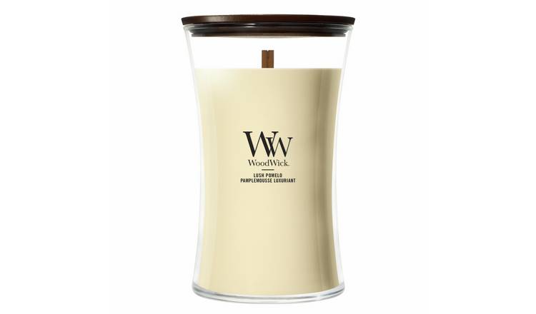 WoodWick Large Hourglass Jar Candle - Lush Pomelo