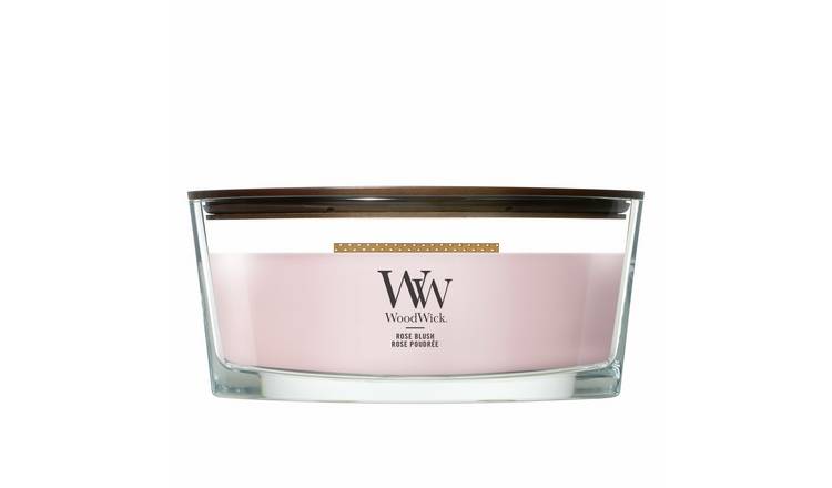 WoodWick Medium Ellipse Jar Candle - Rose Blush
