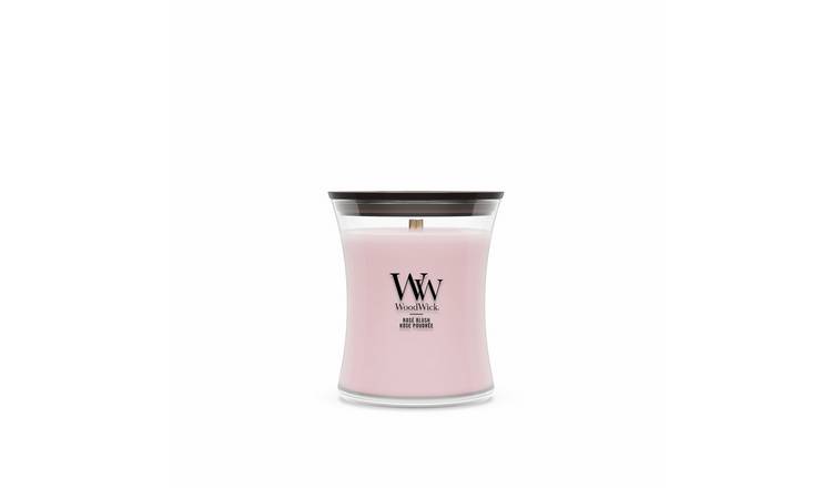WoodWick Medium Hourglass Jar Candle - Rose Blush